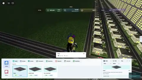 Road grid then drag-place housing — empty-plot city builder, not a C&C match